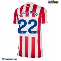 Camisa de Futebol Atletico Madrid Giacomo Raspadori #22 Equipamento Principal Mulheres 2025-26 Manga Curta
